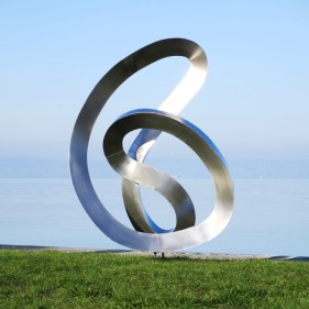 Modern art garden sculpture made in stainless steel Modern art garden sculpture made in stainless steel