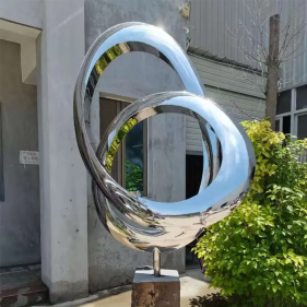 Decoration Mirror Stainless Steel Office Sculpture