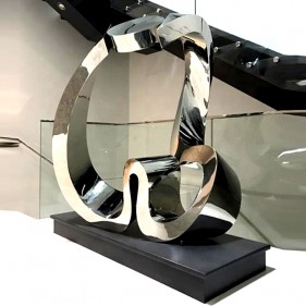 Interior Decoration Stainless Steel Sculpture Abstract Metal Modern Art sculpture