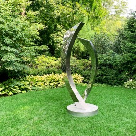 Garden Decoration High Mirror Polished Stainless Steel Abstract Sculpture  Garden Decoration High Mirror Polished Stainless Steel Abstract Sculpture