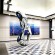 Contemporary art abstract mirror polished stainless steel sculpture