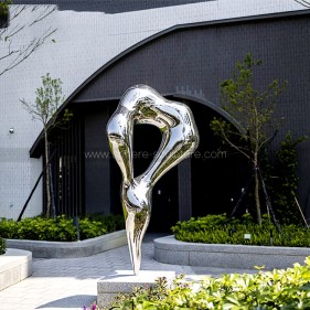 Garden Art Decoration Modern Geometry Stainless Steel Sculpture