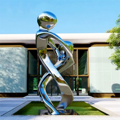 Outdoor garden art stainless steel abstract figure sculpture Outdoor garden art stainless steel abstract figure sculpture