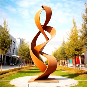 Outdoor Abstract rust Weathering Steel Decorative corten steel Sculpture Outdoor Abstract rust Weathering Steel Decorative corten steel Sculpture