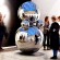 Customized modern sculpture polished mirror stainless steel sphere sculpture