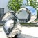 Customize modern abstract mirror polished stainless steel sculpture  Customize modern abstract mirror polished stainless steel sculpture