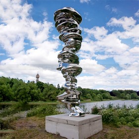 Garden Decoration abstract Metal Stainless Steel mirror contort Sculpture Garden Decoration abstract Metal Stainless Steel mirror contort Sculpture