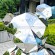 Mirror polished stainless steel block bear sculpture