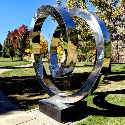 Customized Modern Abstract Art Stainless Steel Garden Sculpture Customized Modern Abstract Art Stainless Steel Garden Sculpture