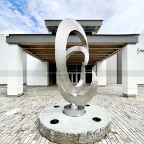 Brush stainless steel sculpture public art sculpture Brush stainless steel sculpture public art sculpture