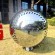 City Building Decoration Large Stainless Steel Baseball