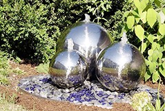 Garden Fountain Stainless Steel Beautifies and Decorate Your Garden Landscape