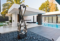 Stainless steel sculpture function