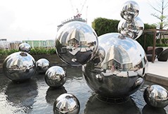 Stainless Steel Sphere for Hotels and Resorts or Other Buildings