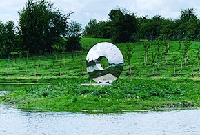 Steel Eye Sculpture Installed in Ireland