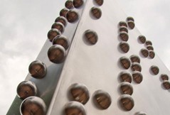 Stylish Steel Hemisphere to Keep in Garden Area Stylish Steel Hemisphere to Keep in Garden Area