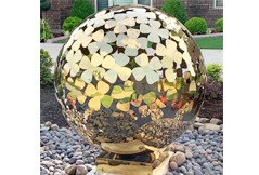 Use stainless steel sphere for decorative purpose