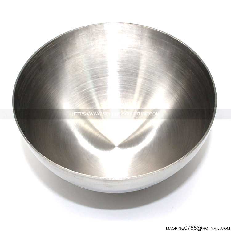 Stainless steel hemisphere brushed 