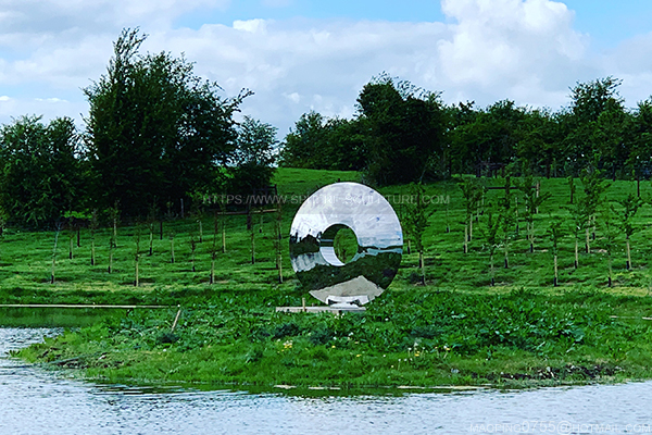 Steel Eye Sculpture Installed in Ireland