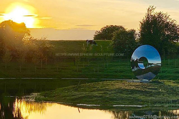 Steel Eye Sculpture Installed in Ireland