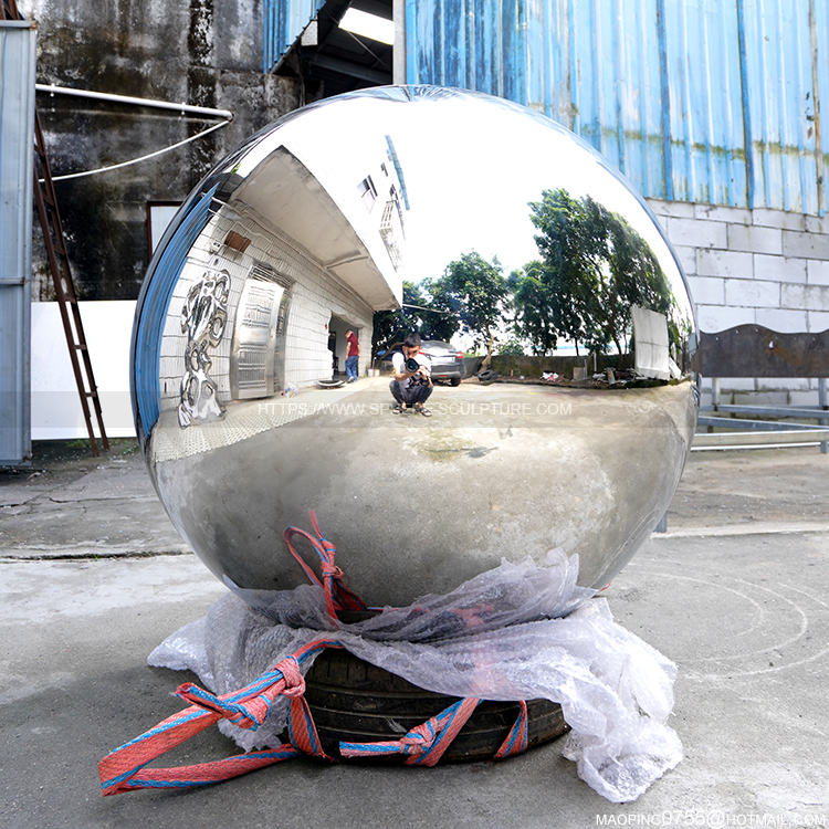 36 inch metal Polished mirror sphere