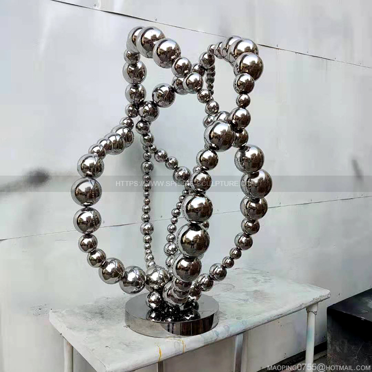 Custom metal mirror combined chrome ball