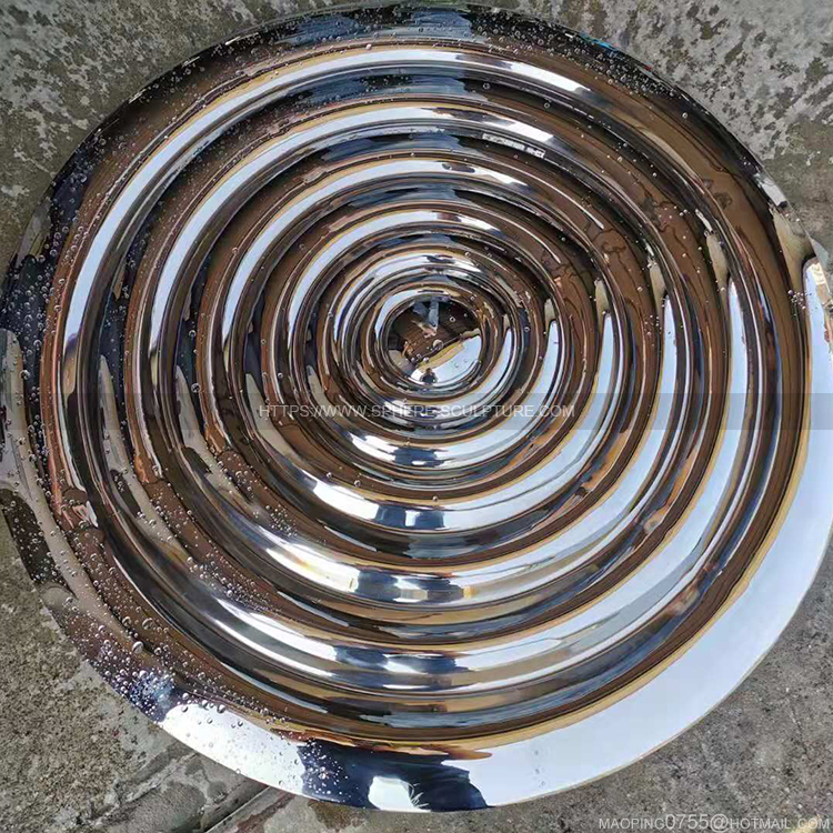 Metal mirror Water ripple Sculpture