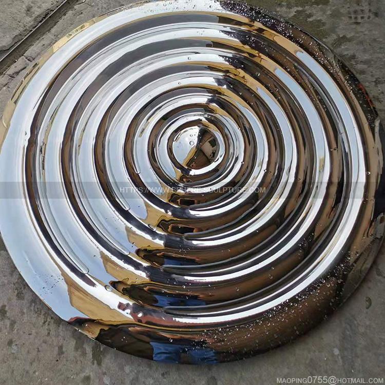 Metal mirror Water ripple Sculpture