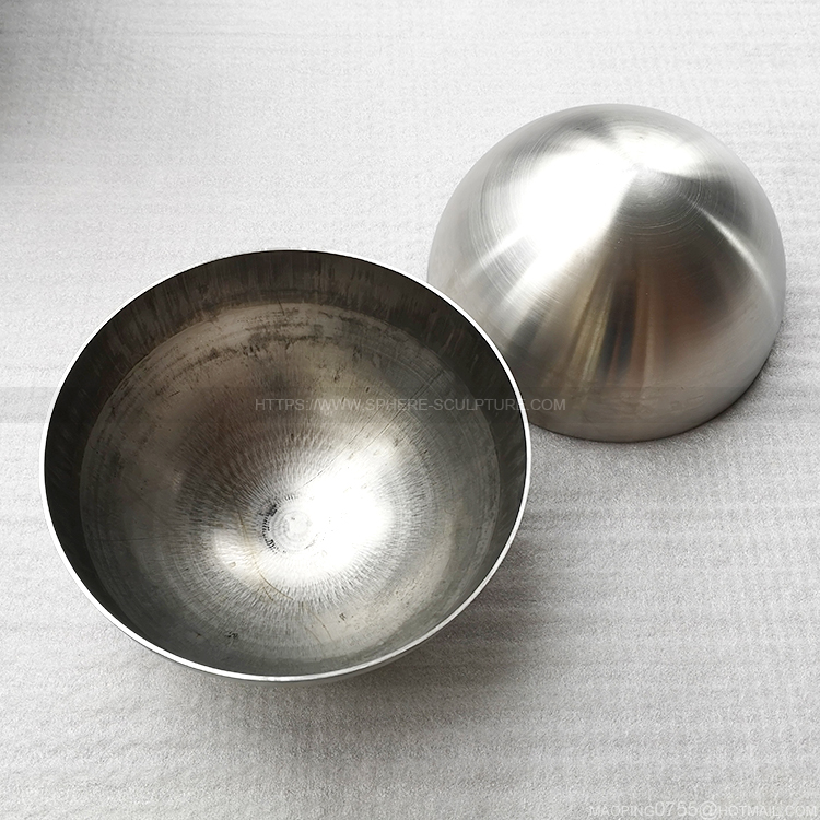 12 inch brushed stainless steel hemispherical metal dome