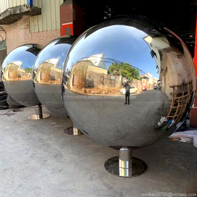 2m huge hollow sphere Polished metal ball