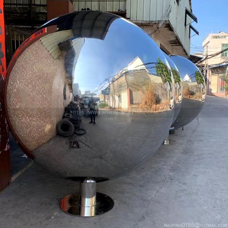 2m huge hollow sphere Polished metal ball