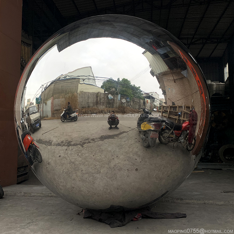 2m huge hollow sphere Polished metal ball