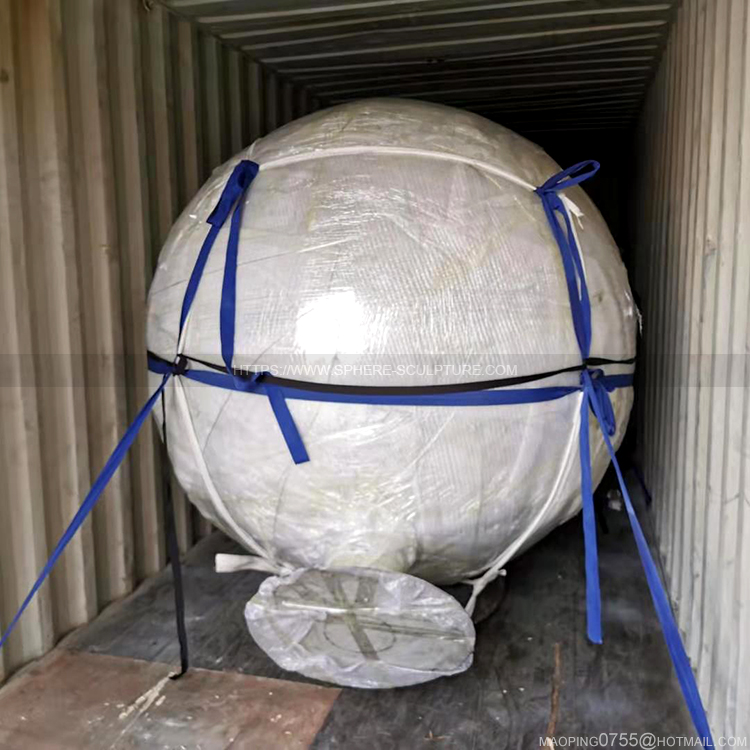 2m huge hollow sphere Polished metal ball