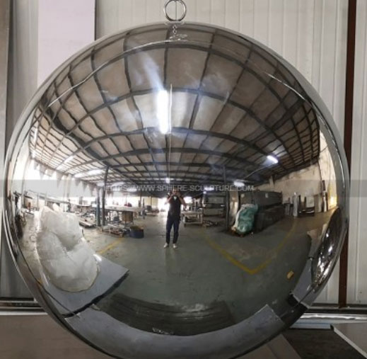 mirror polished large stainless sphere 