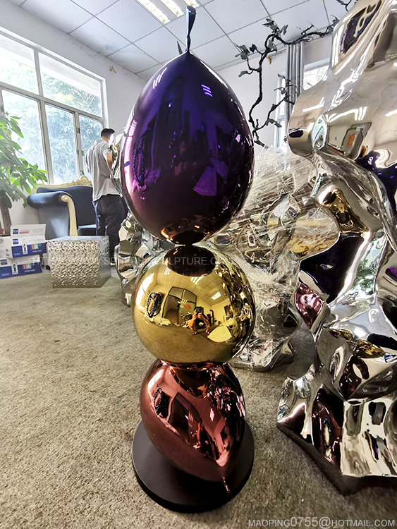 Metal Mirror Color Balloon Sculpture