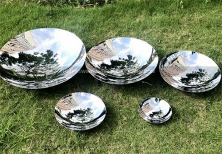 stainless steel mirror polished concave disc