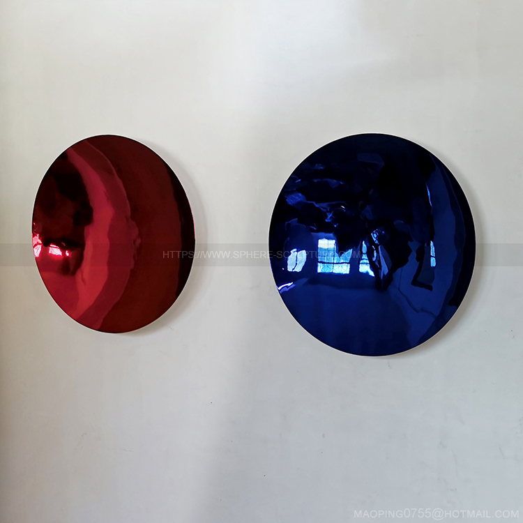 Metal circular concave mirror