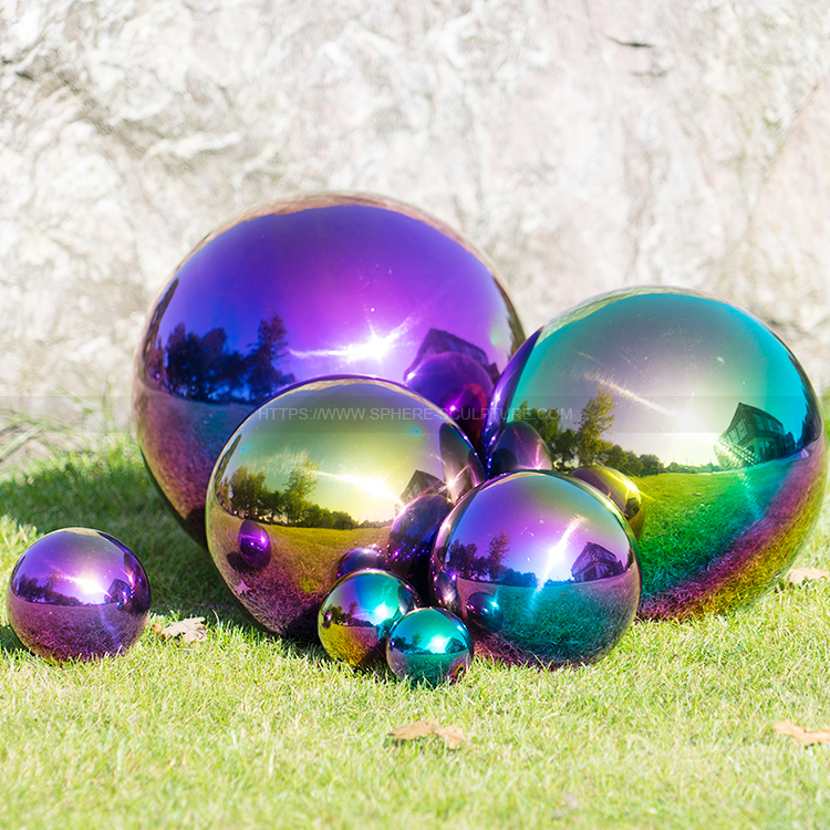 Color Gazing Mirror Ball Stainless Steel  Garden Sphere