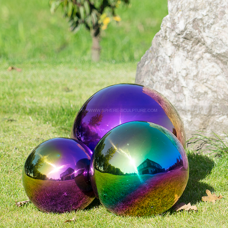 Color Gazing Mirror Ball Stainless Steel  Garden Sphere