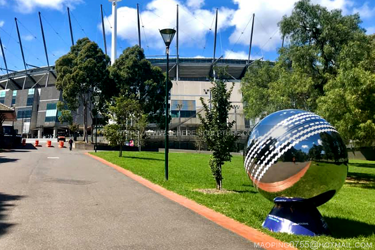 3 giant stainless steel cricket balls 