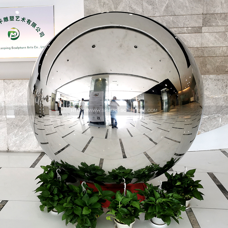 160cm Large Size Stainless Steel Gazing Ball Sphere 8K Mirror