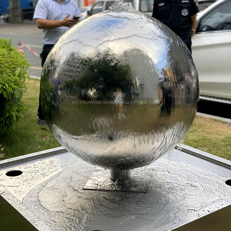 Stainless Steel Spheres Water Features for Your Garden Decoration