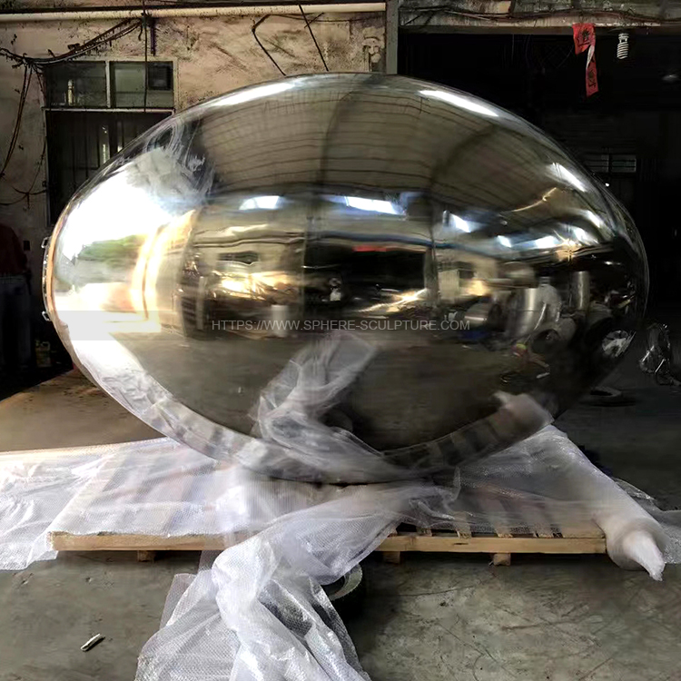 Stainless steel oval ball