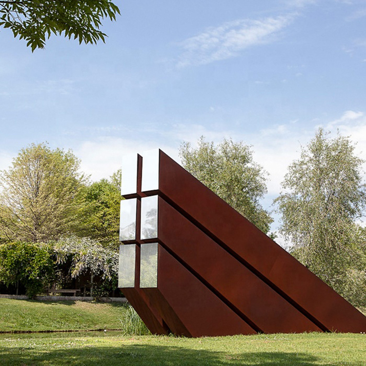 Custom Modern Corten Steel Sculpture 