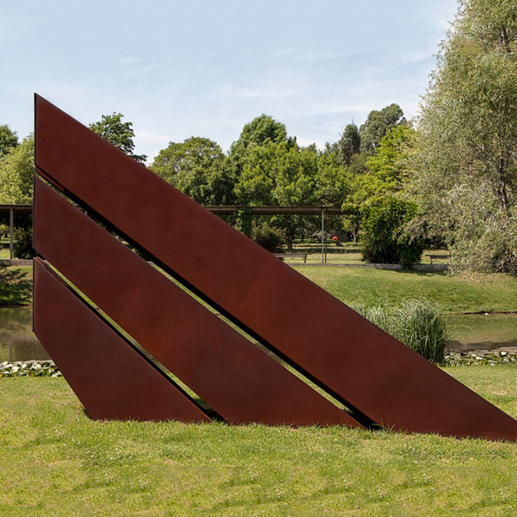 Custom Modern Corten Steel Sculpture 