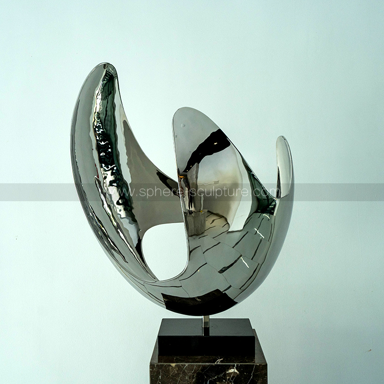 stainless steel Modern abstract sculpture, hospitality art source