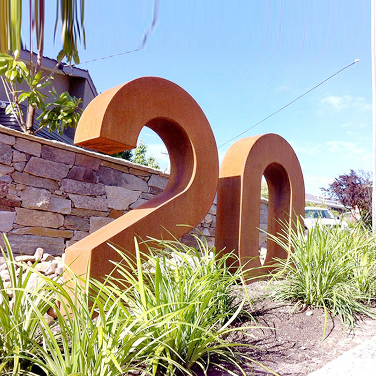 Garden Metal Outdoor figure Corten Steel Sculpture