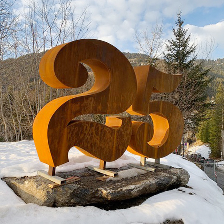 Garden Metal Outdoor figure Corten Steel Sculpture