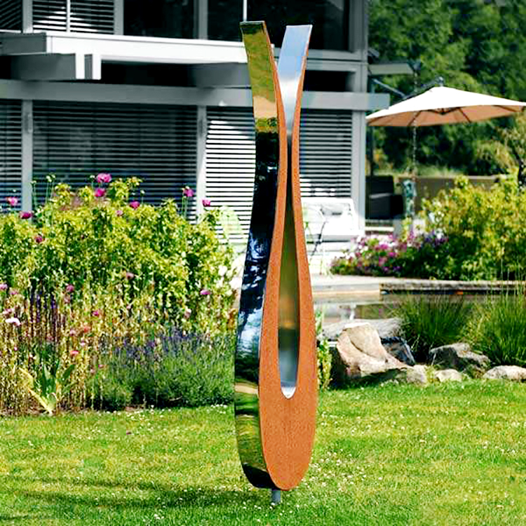  Abstract Stainless Steel  Corten Sculpture sale