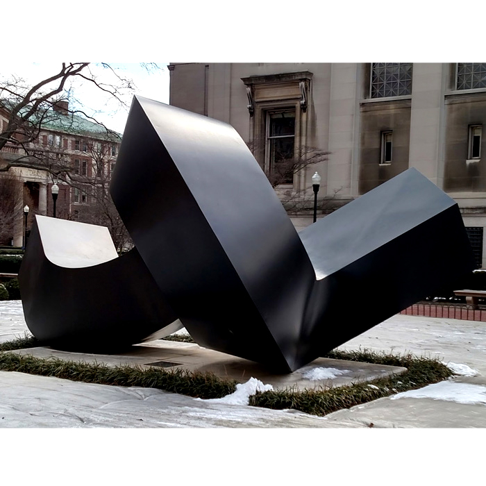 Modern Outdoor Decoration Stainless Steel Twist Sculpture